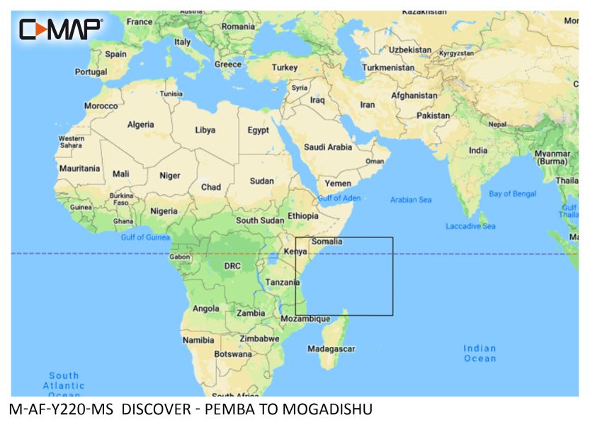 C -MAP Discover - Pemba to Mogadishu - µSD/SD card