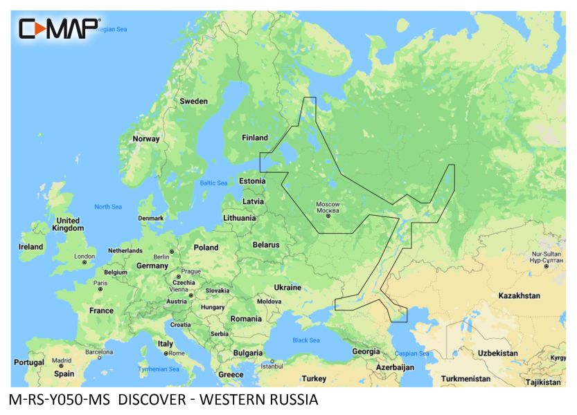 C -MAP Discover - Western Russia - µSD/SD card