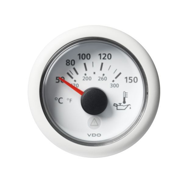VDO - ViewLine Motor Öltemperatur 150°C Weiß 52mm