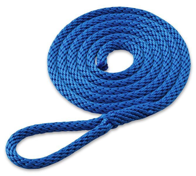 Rope lichen - fender leash 8mm, 1.5 m - blue