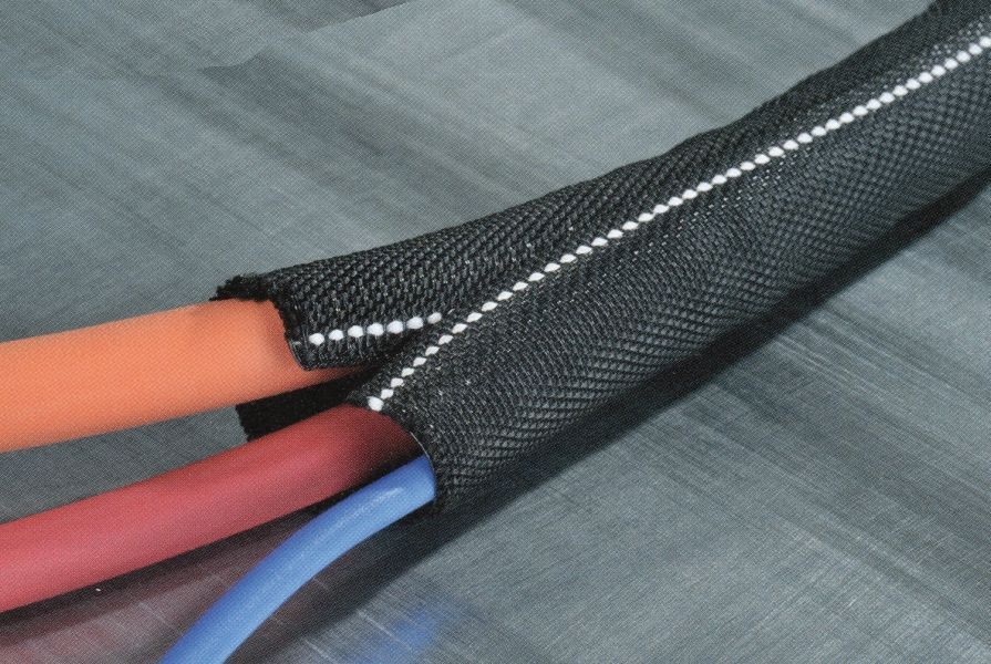 Kabel-Gewebeschutzschlauch Ø 19 mm - selbstschliessend