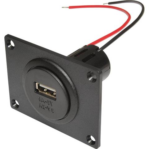 Philippi - USB installation box with assembly plate - 12 V