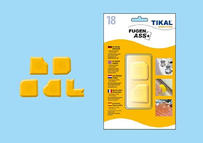 Tikal - joints ASS, pack with 5 fa per set, yellow, pack 5 pcs
