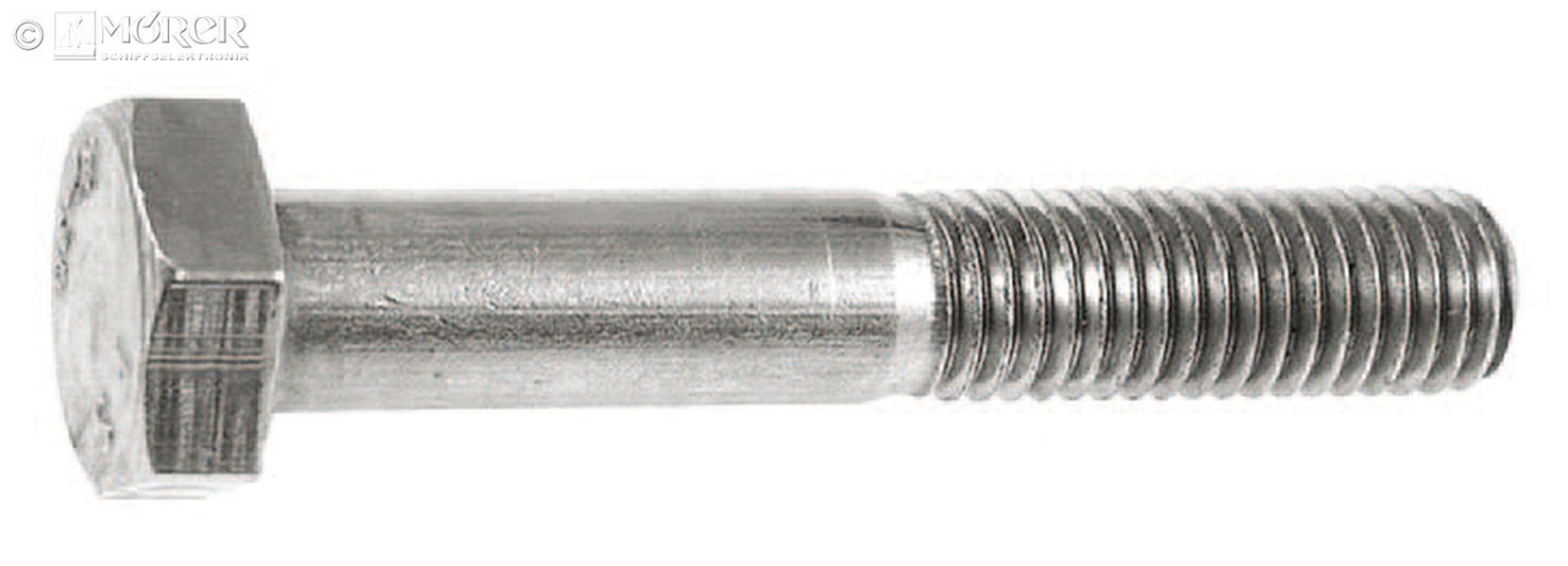 Hexagonal bolts - M8 x 50 mm - 2 pcs. - V4A - shaft