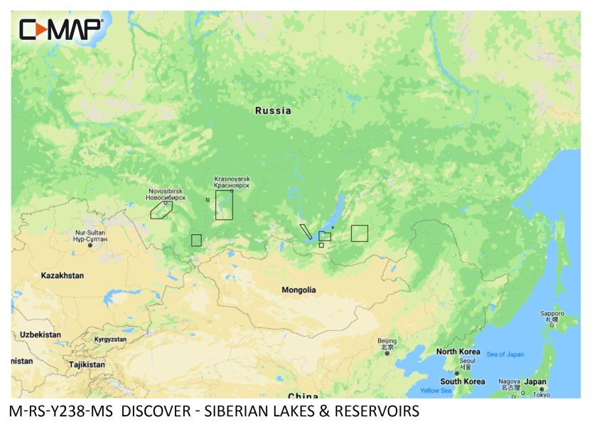 C -MAP Discover - Siberian Lakes & Reservoirs - µSD/SD card