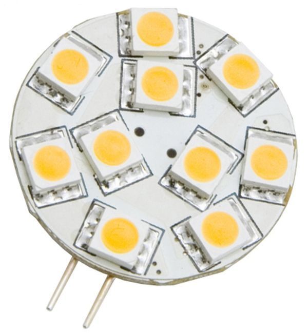 LED lamp with 10 SMD - G4 base - side