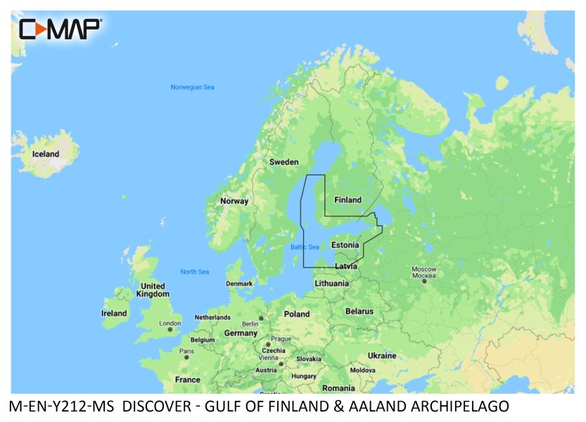 C-MAP Discover- Gulf of Finland & Åland Icelandic µSD/SD card