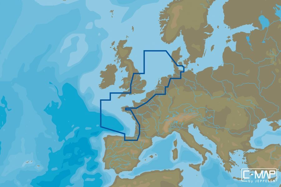 C -MAP - Max Wide - North -West European Coasts - C -Card