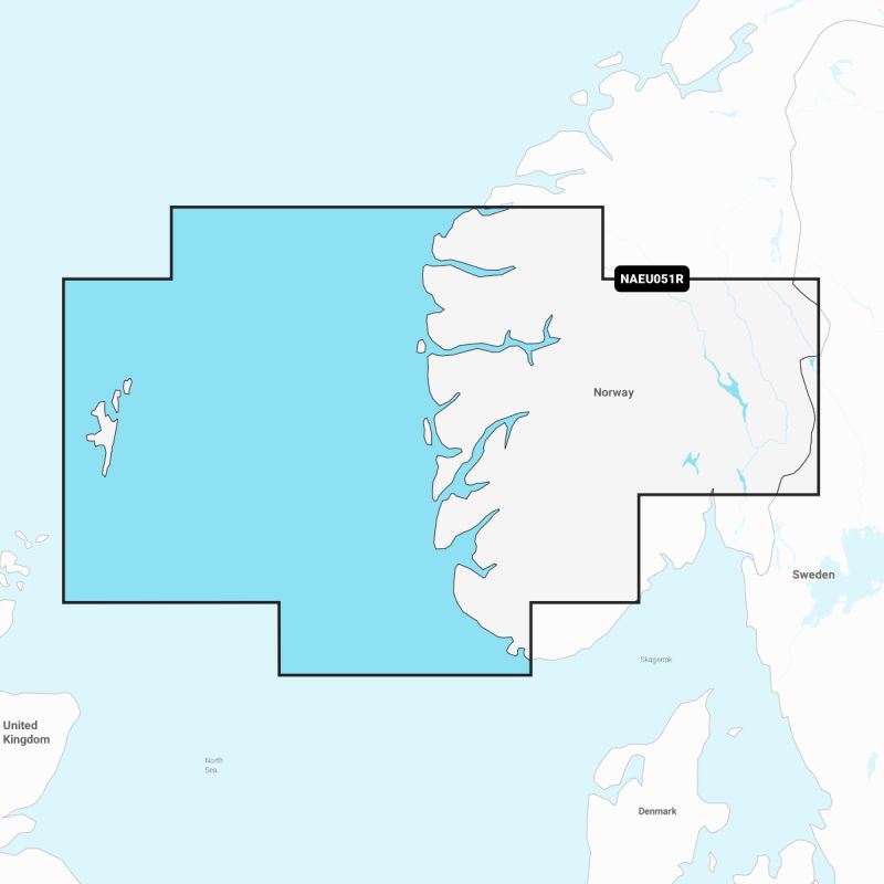Navionics+ - EU051R - Norway, Lista to Sognefjord, MSD
