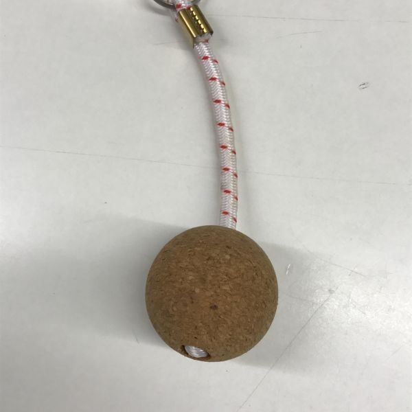 Rope lichen - keychain with cork ball, floating