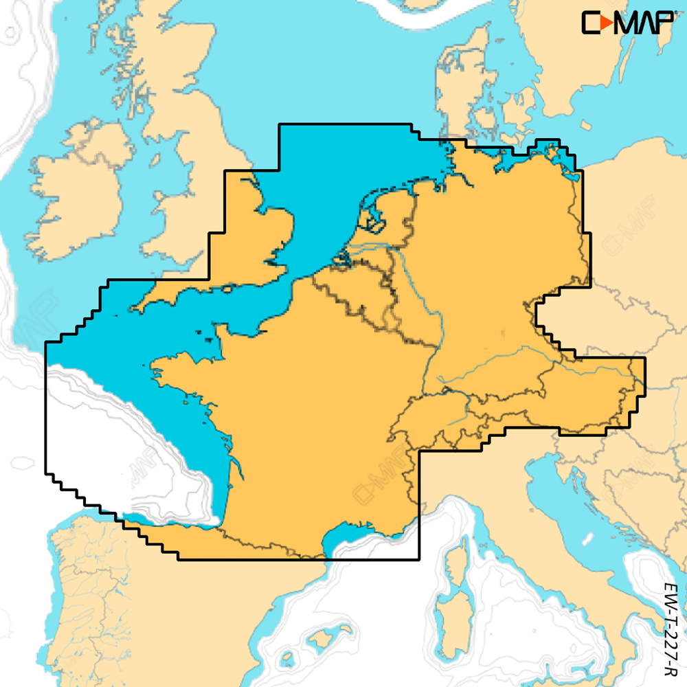 C-MAP REVEAL X - Central and West Europe - µSD/SD-Karte