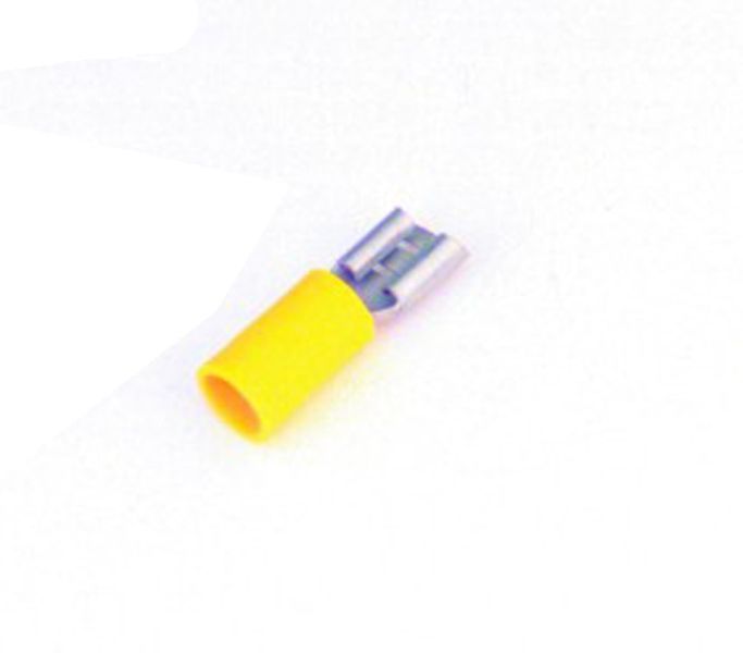 Philippi - Flat stick sleeve 6.3mm, 4-6 qmm yellow, 10 hours
