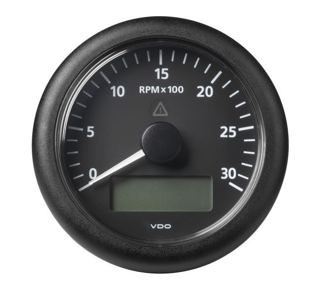 VDO - VL rev counter display 3000RPM, black
