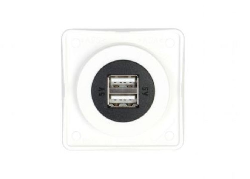 Berker - USB double charging socket 5V, 12/24 - white