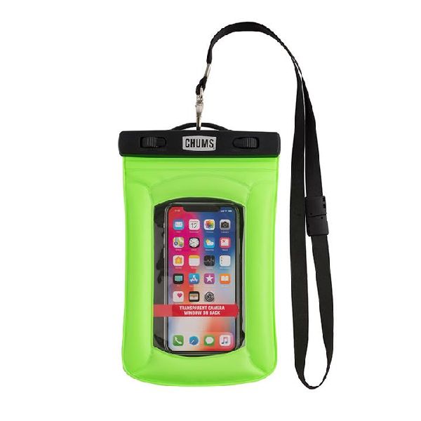 Chums - cell phone case neon green floating + waterproof