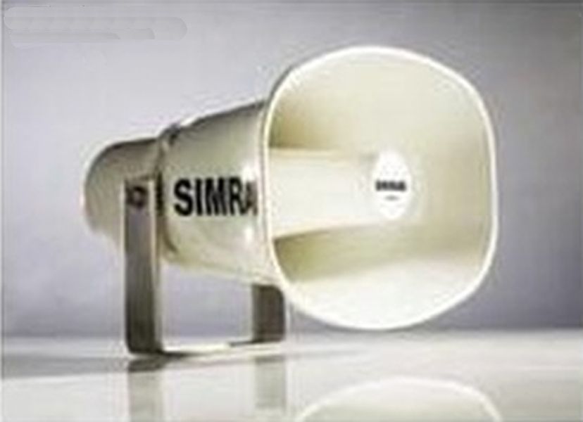 Simrad - funnel loudspeaker, waterproof, white