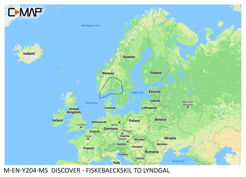 C -MAP Discover - Fisebäckskil to Lyndgal - µSD/SD card