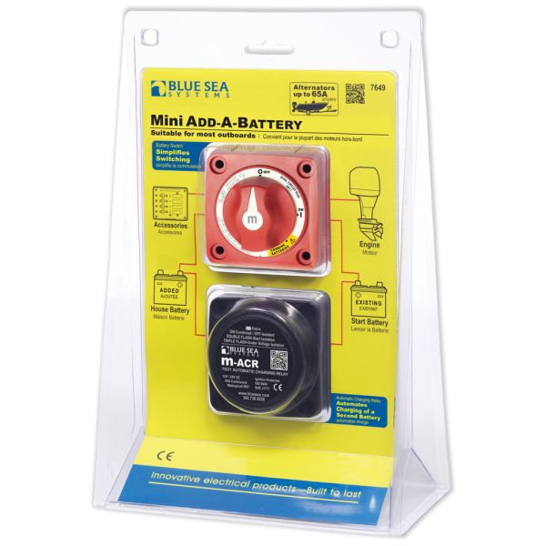 Blue Sea - second battery kit 12 V - Mini Add a Battery