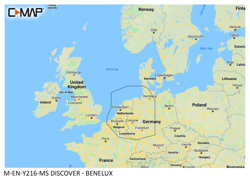 C -MAP Discover - Benelux domestic & Coastal - µSD/SD card