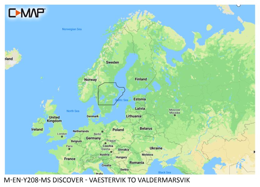 C -MAP Discover - Västervik to Valdermarsvik - µSD/SD card