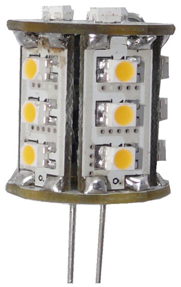LED lamp with 18 SMD - G4 base - 200 l cylindrical