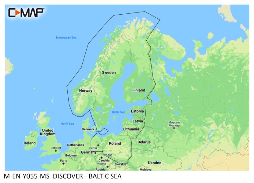 C-MAP DISCOVER - Karlskrona to Emden - μSD / SD car